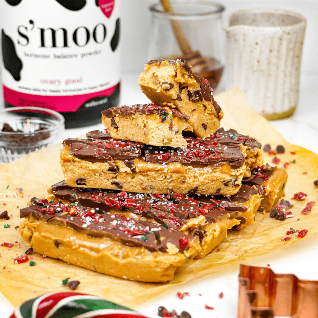 Peppermint Cookie Dough Bars - The S’moo Co