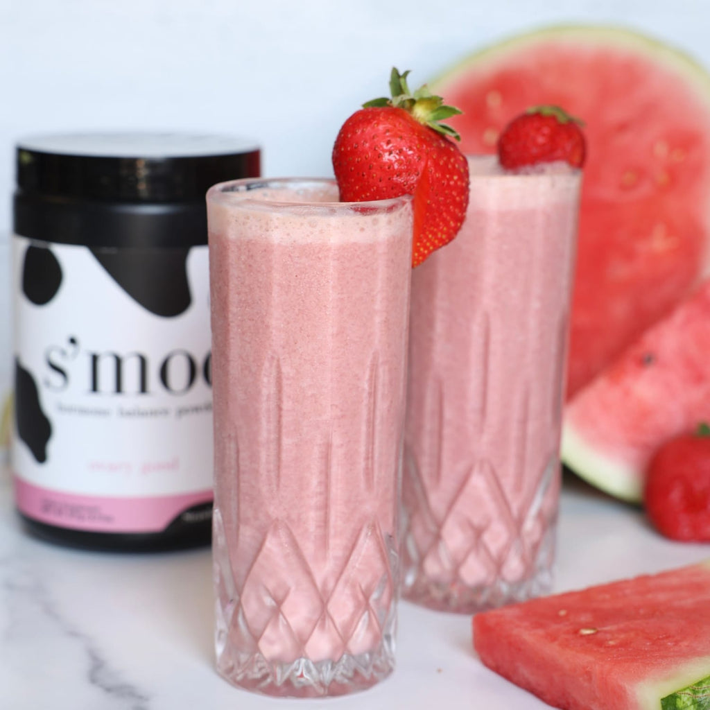 Creamy Watermelon Berry Smoothie - The S’moo Co