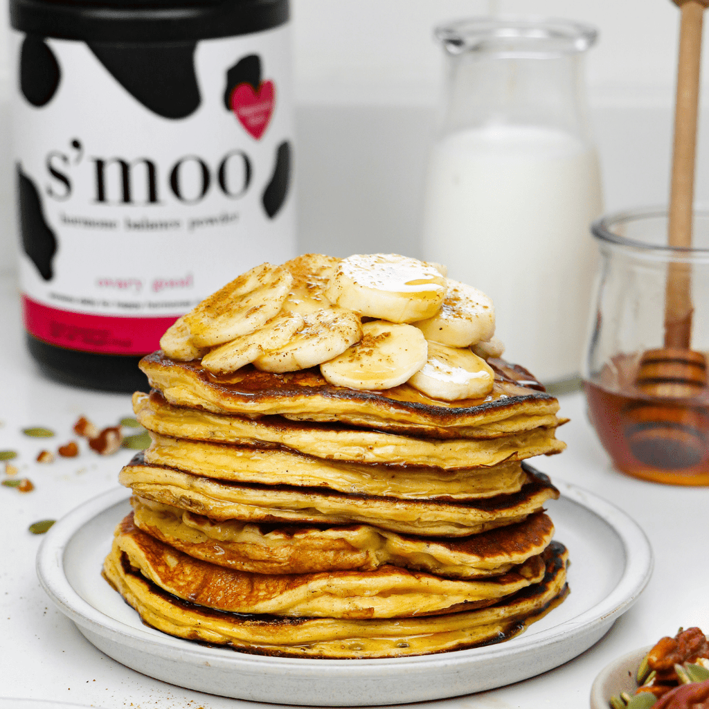 Pumpkin Pie Protein Pancakes - The S’moo Co