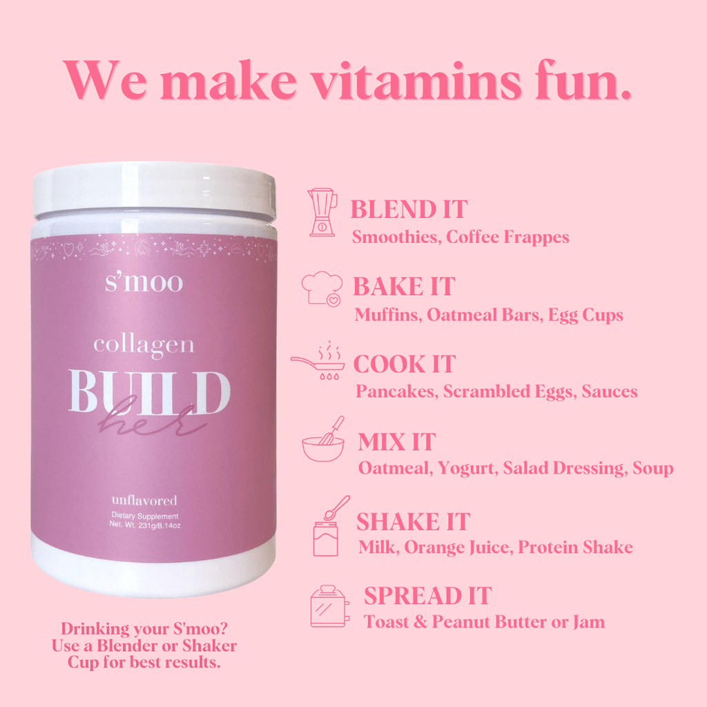 Build(her) - Collagen with Hyaluronic Acid, Biotin & Vitamin C - The S’moo Co