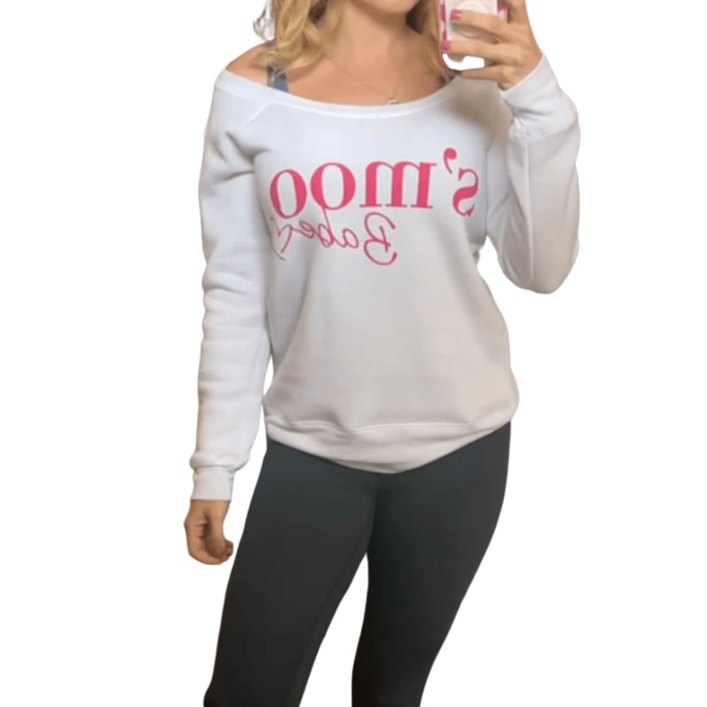 Off the Shoulder S'moo Babe Sweatshirt - The S’moo Co