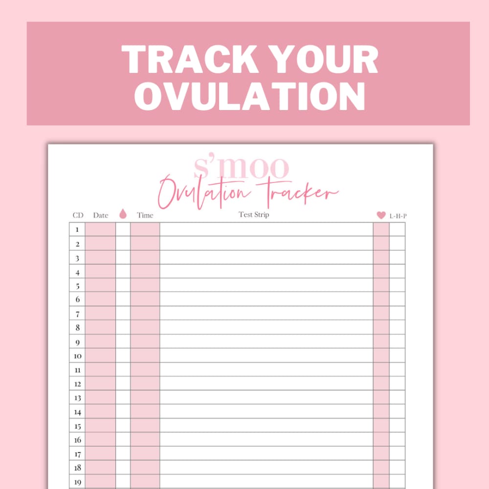 Ovulation Tracker | Fertility Tracker - Printable PDF - The S’moo Co